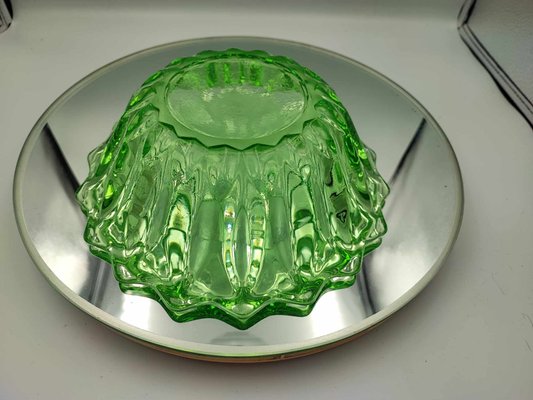 Art Deco Uranium Glass Platter from Niemen Glassworks-CAQ-962628