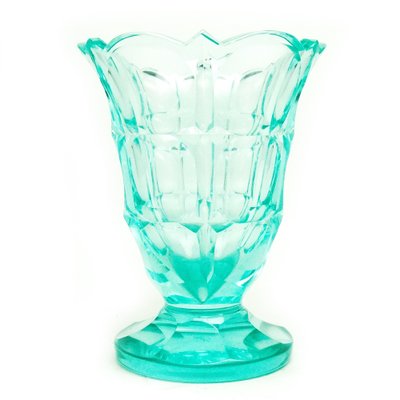 Art Deco Uranium Vase from Moser, Czechoslovakia, 1930s-BKO-1453976