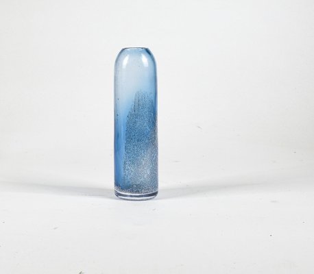 Art Deco Vase in Blue Blown Murano Glass, Italy, 1920s-RAQ-958380