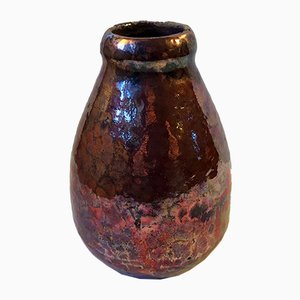 Art Deco Vase in Copper Glaze by Soren Kongstrand for Own Studio, 1930s-LCR-685030