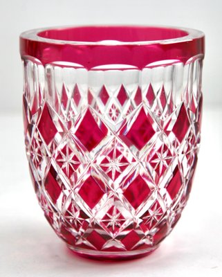 Art Deco Vase in Cut-to-Clear Crystal from Val Saint Lambert, 1950-MJY-1371298