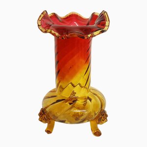 Art Deco Vase in Glass, Spain, 1940s-RGF-1719536