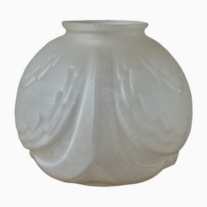 Art Deco Vase in Molded Pressed Glass-AIU-1118606