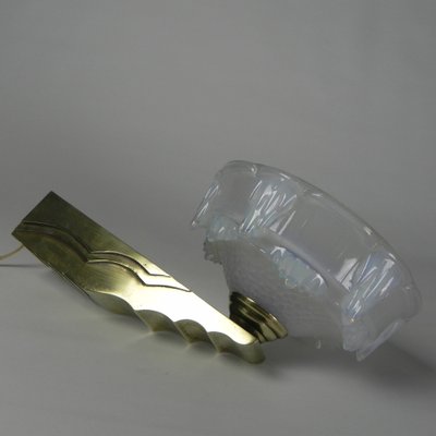 Art Deco Wall Lamp in Opalescent Glass, 1930s-TL-1785090