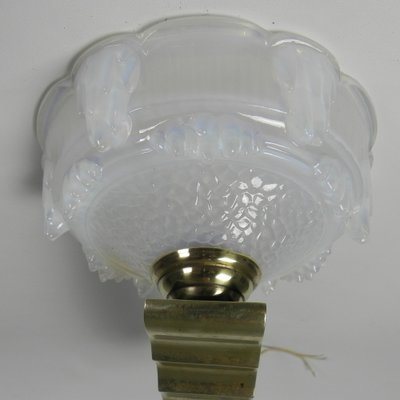 Art Deco Wall Lamp in Opalescent Glass, 1930s-TL-1785090