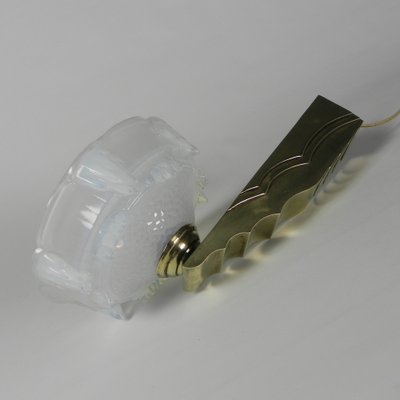 Art Deco Wall Lamp in Opalescent Glass, 1930s-TL-1785090