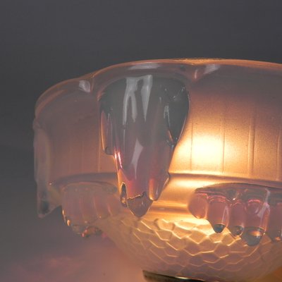 Art Deco Wall Lamp in Opalescent Glass, 1930s-TL-1785090