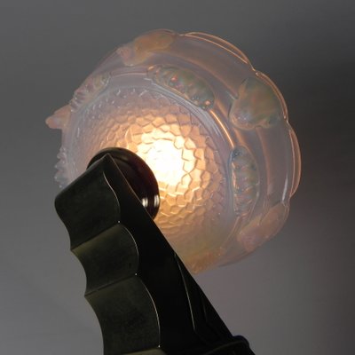 Art Deco Wall Lamp in Opalescent Glass, 1930s-TL-1785090