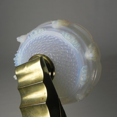 Art Deco Wall Lamp in Opalescent Glass, 1930s-TL-1785090