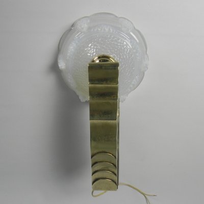 Art Deco Wall Lamp in Opalescent Glass, 1930s-TL-1785090