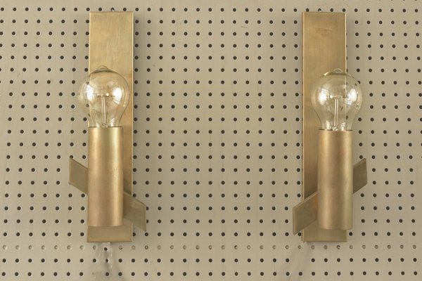 Art Deco Wall Lamps in Factory Design, Germany, 1960, Set of 2-LOB-1293110