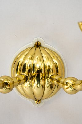 Art Deco Wall Lamps with Fabric Shades, Vienna, 1920s, Set of 5-SPD-2016075