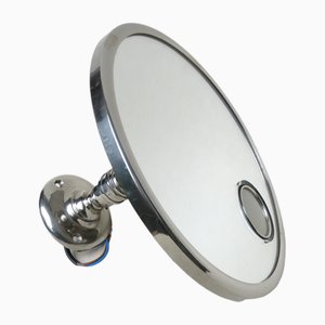 Art Deco Wall Mirror in Nickel-Plated from Le Mirophar Brot Déposé, France-EY-1752499