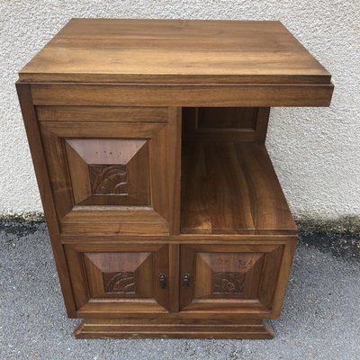 Art Deco Walnut Bar Cabinet, 1920s-SDV-740036