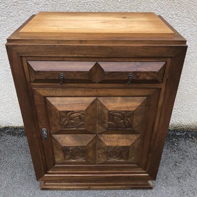 Art Deco Walnut Cabinet, 1920s-SDV-740035