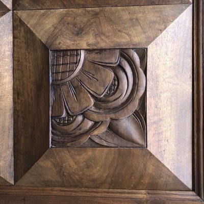 Art Deco Walnut Cabinet, 1920s-SDV-740035