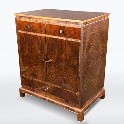 Art Deco Walnut Chest of Drawers, 1930s-XSL-2020373