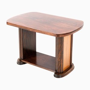 Art Deco Walnut Coffee Table from Broeders Rens Amsterdam, 1930s-MY-1150823