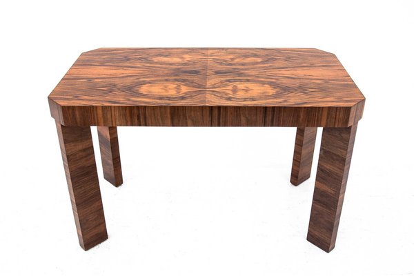 Art Deco Walnut Coffee Table, Poland, 1960s-BXB-1263609