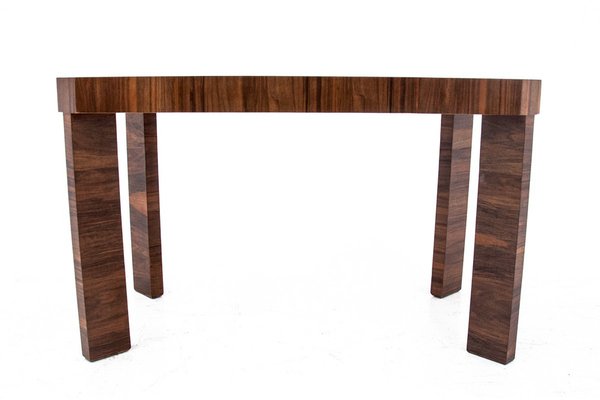 Art Deco Walnut Coffee Table, Poland, 1960s-BXB-1263609