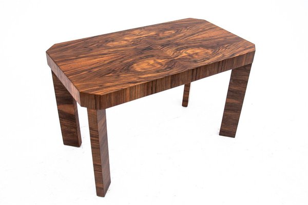 Art Deco Walnut Coffee Table, Poland, 1960s-BXB-1263609