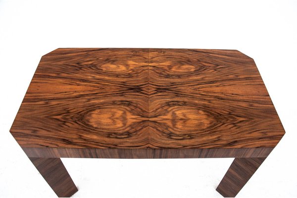 Art Deco Walnut Coffee Table, Poland, 1960s-BXB-1263609