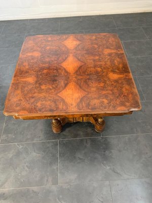 Art Deco Walnut Dining Table, 1930s-IJR-589355