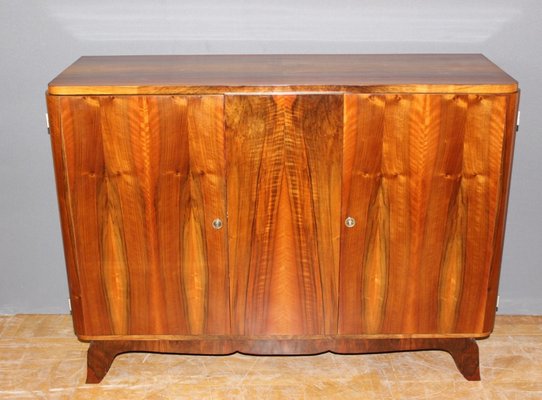 Art Deco Walnut Sideboard, 1940s-BCR-1078504