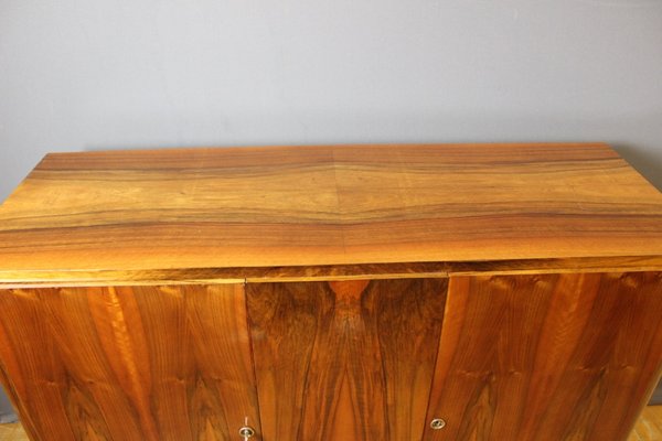 Art Deco Walnut Sideboard, 1940s-BCR-1078504