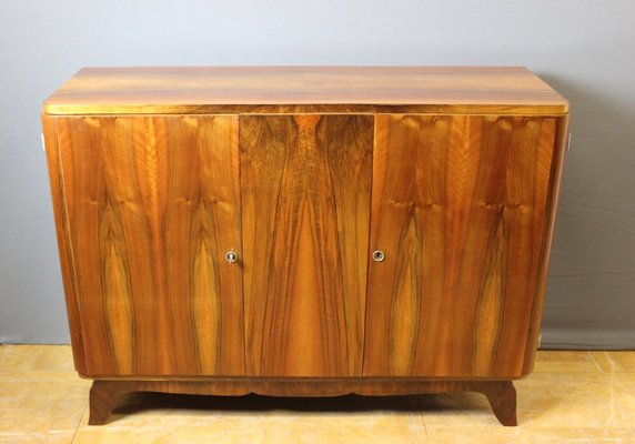 Art Deco Walnut Sideboard, 1940s-BCR-1078504