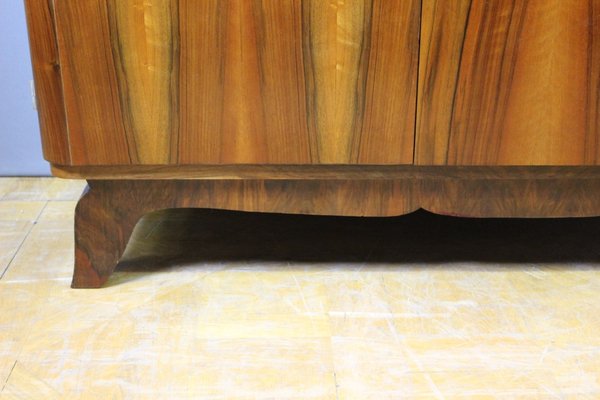 Art Deco Walnut Sideboard, 1940s-BCR-1078504