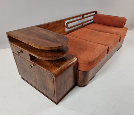 Art Deco Walnut Sofa, 1930s-BYY-2020129