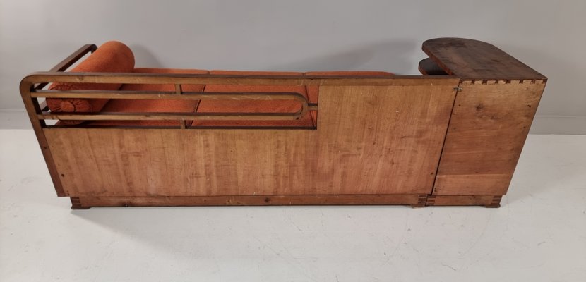 Art Deco Walnut Sofa, 1930s-BYY-2020129