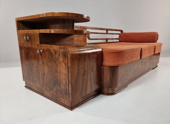 Art Deco Walnut Sofa, 1930s-BYY-2020129