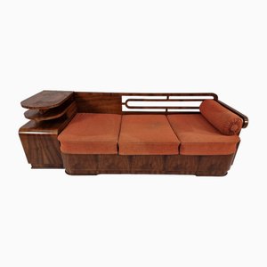 Art Deco Walnut Sofa, 1930s-BYY-2020129