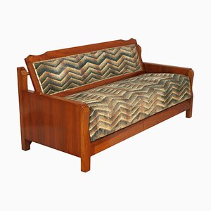 Art Deco Walnut Sofa Bed, 1920s-NJV-709653