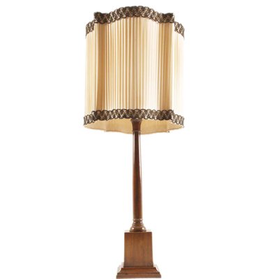 Art Deco Walnut Table Lamp from Bassanos Ebanistery, 1930s-NJV-2032390