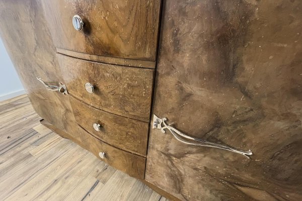 Art Deco Walnut Veneer Sideboard, France, 1925-VMP-1179936