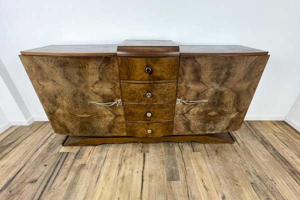 Art Deco Walnut Veneer Sideboard, France, 1925-VMP-1179936