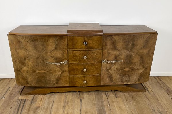 Art Deco Walnut Veneer Sideboard, France, 1925-VMP-1179936