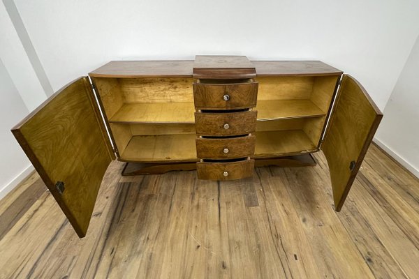 Art Deco Walnut Veneer Sideboard, France, 1925-VMP-1179936