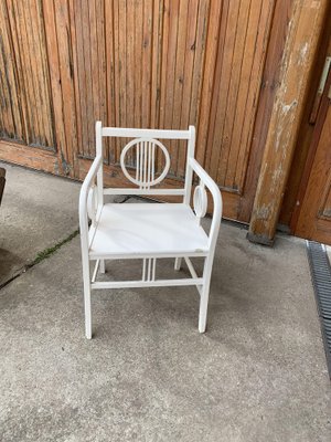 Art Deco White Painted Chair, 1930-OXJ-1264440