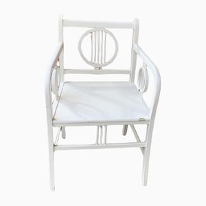 Art Deco White Painted Chair, 1930-OXJ-1264440