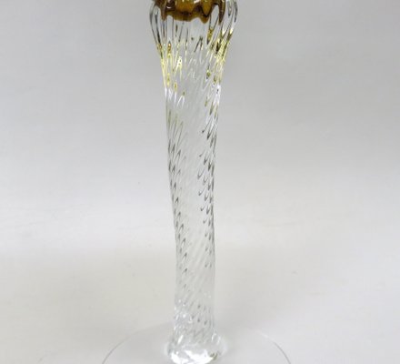 Art Deco Wine Glasses in Crystal Glass, 1920s, Set of 7-EY-1408690