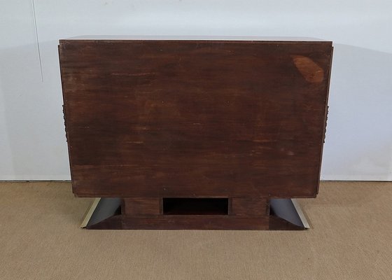 Art Deco Wood and Brass Buffet, 1930s-RVK-1282729