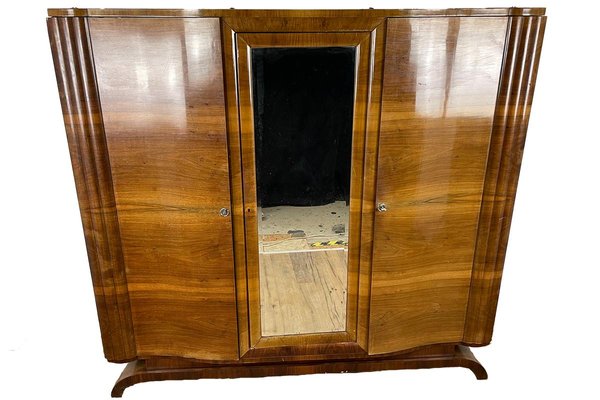 Art Deco Wood Wardrobe-VMP-1170040