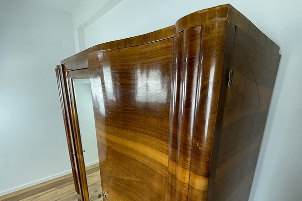 Art Deco Wood Wardrobe-VMP-1170040