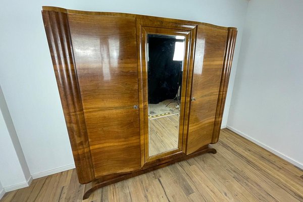 Art Deco Wood Wardrobe-VMP-1170040