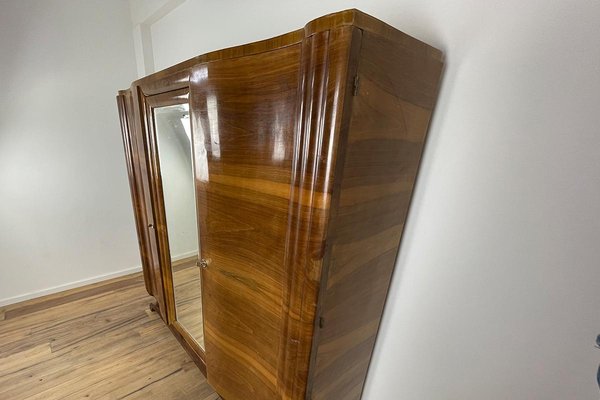 Art Deco Wood Wardrobe-VMP-1170040