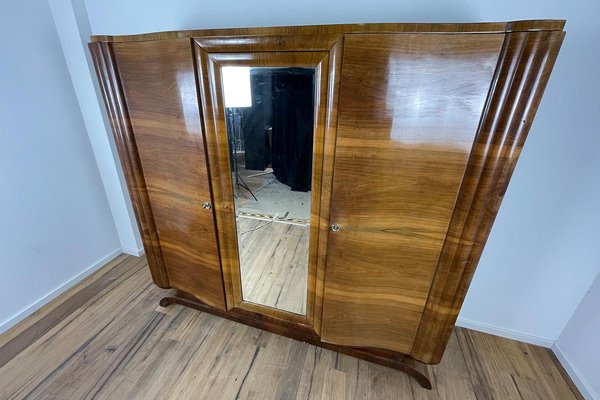 Art Deco Wood Wardrobe-VMP-1170040